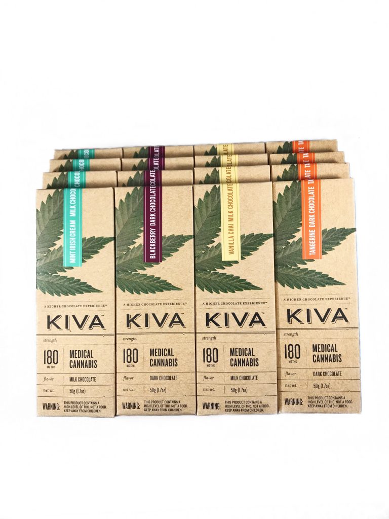 Kiva Chocolate Bars (180mg 4 options) Bud Man Orange County