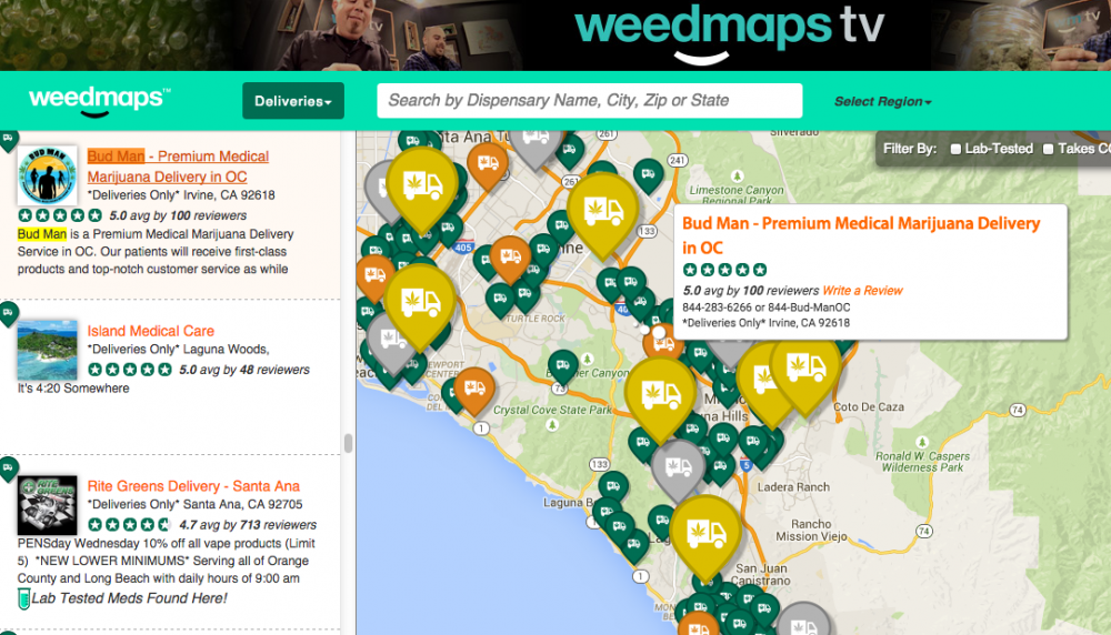 Weed Finder: How To Use Weedmaps | Bud Man Orange County