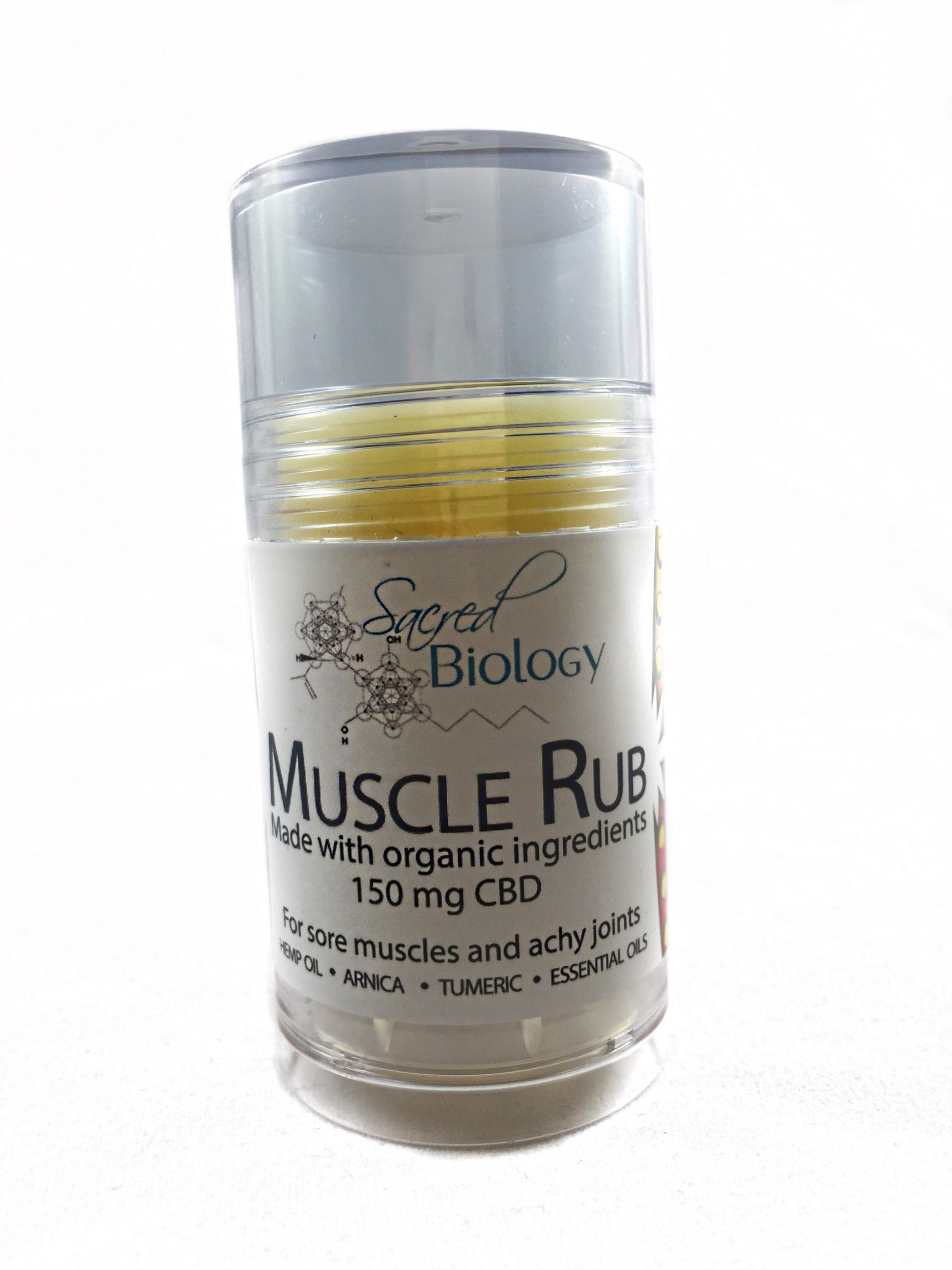 Muscle Rub – Sacred Biology (150mg CBD) | Bud Man OC