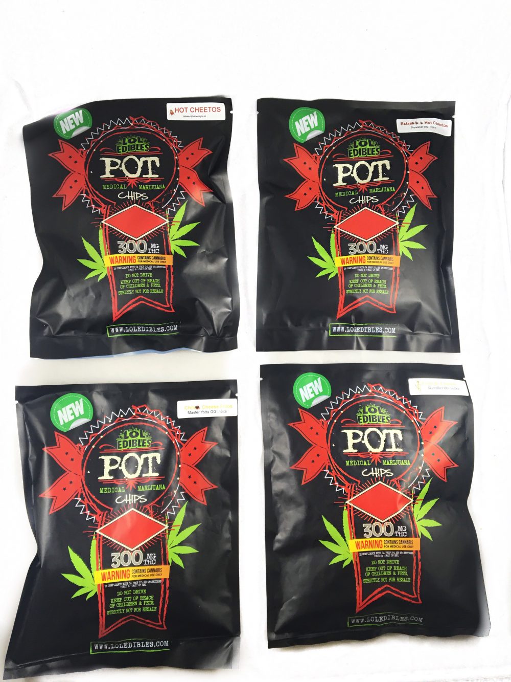 Pot Chips Lol Edibles 300mg Thc 4 Options Bud Man Orange County