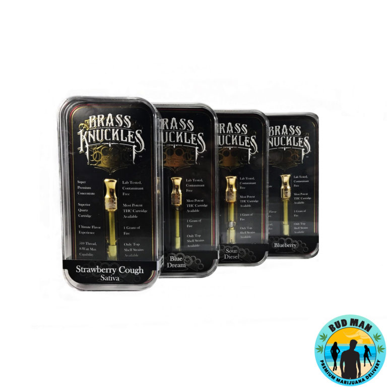 Brass Knuckles Vape Cartridges 85 THC (1 gram 18 options) Bud Man