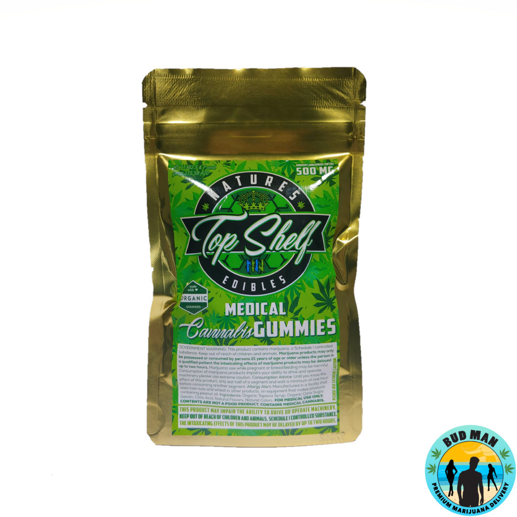 Organic Assorted Gummies Natures Top Shelf Edibles (500mg THC) Bud
