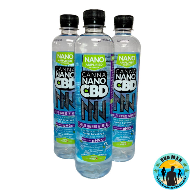 CBD Water Canna Nano (award winner 16.9 oz) Bud Man Orange County