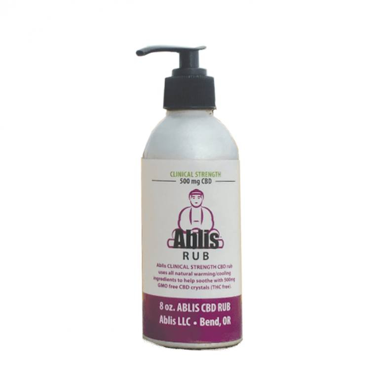 Ablis Clinical Strength CBD Rub (500mg CBD) Bud Man Orange County