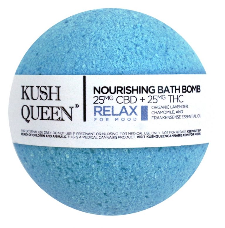 Nourishing Bath Bomb CBD / THC Kush Queen (5 options) Bud Man Orange
