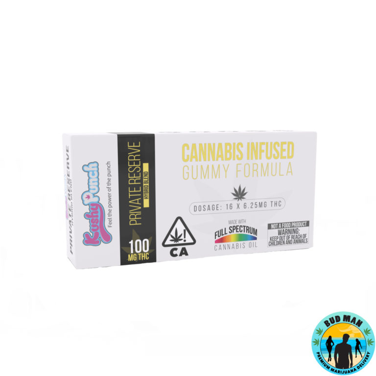 Kushy Punch Private Reserve Strawberry Lemonade Gummy Edibles (100mg