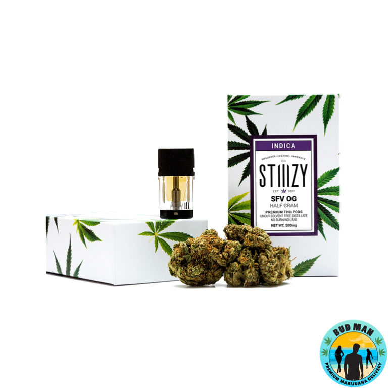 STIIIZY Premium THC Pods (500mg 24 options) Bud Man Orange County