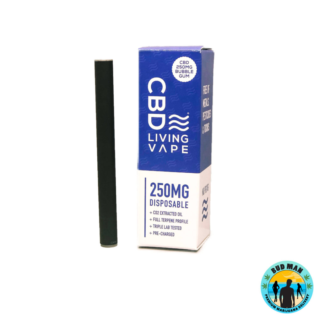 CBD Living CBD Disposable Vape Set (250mg CBD 6 options) Bud Man