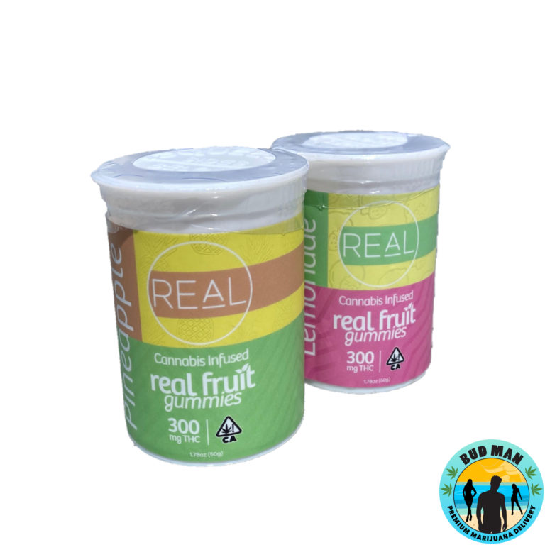 Cannabis Infused Real Fruit Gummies (300mg THC 3 options) Bud Man