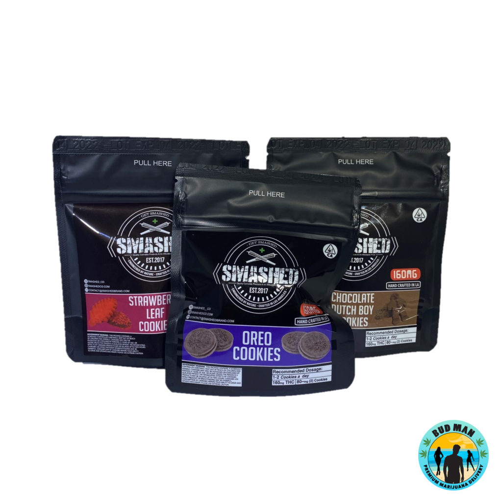Smashed Cookies (160mg THC 4 options) Bud Man Orange County
