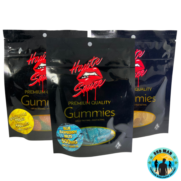 Haute Sauce Premium Quality Gummies (500mg 7 options) Bud Man Orange