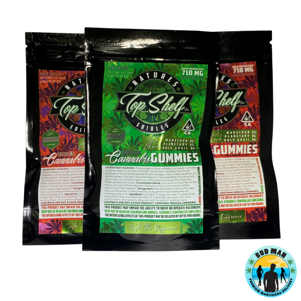 Organic Gummies Natures Top Shelf Edibles (710mg THC 15 options