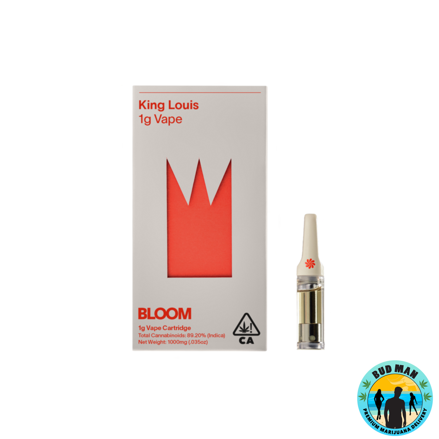 Bloom Vape Cartridge 1 gram 11 options Bud Man Orange County