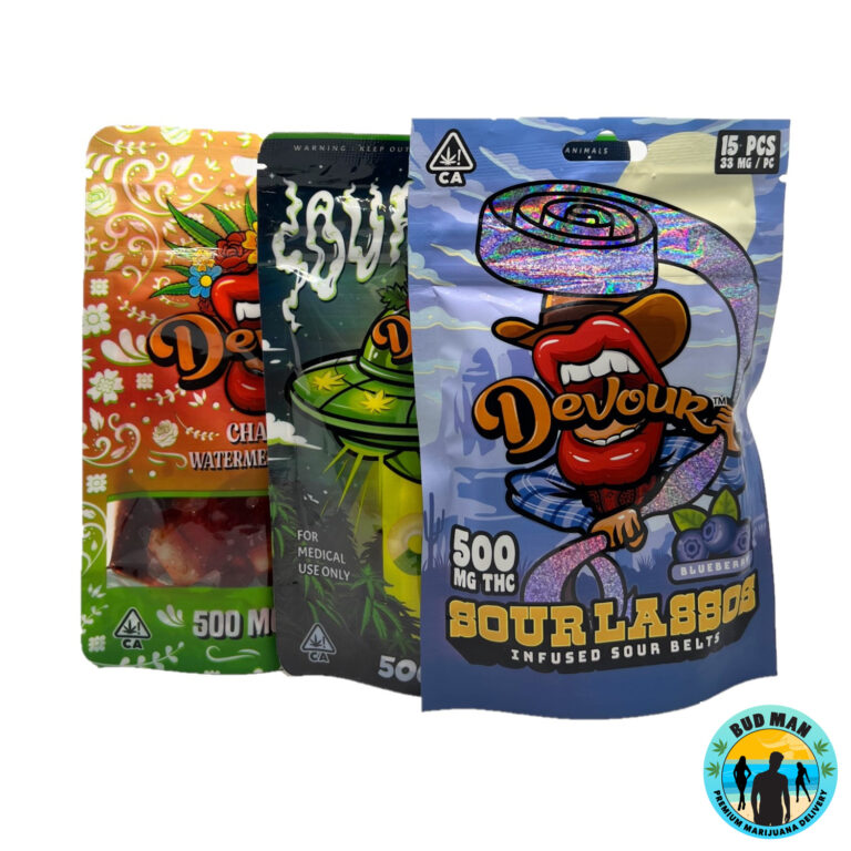 Devour Gummies 500mg Thc 15 Options Bud Man Orange County Dispensary Delivery 