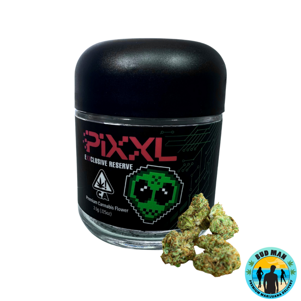 PiXXL Prepackaged Dry Herb (3.5 grams 1 option) Bud Man Orange