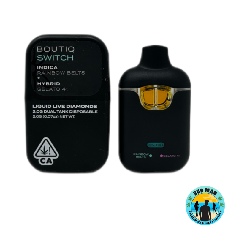 Boutiq SWITCH Liquid Live Diamonds Vape 2 Grams 22 Options Bud Man boutique-meaning-types